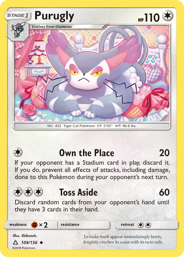 Card 109 Pokémon card from Ultra Prism set