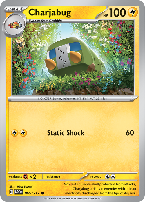 Pokemon Card 65 Pokémon card from Ascended Heroes