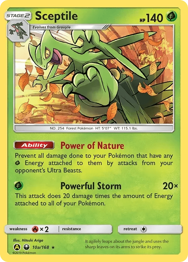 Pokémon card 10a from Celestial Storm set