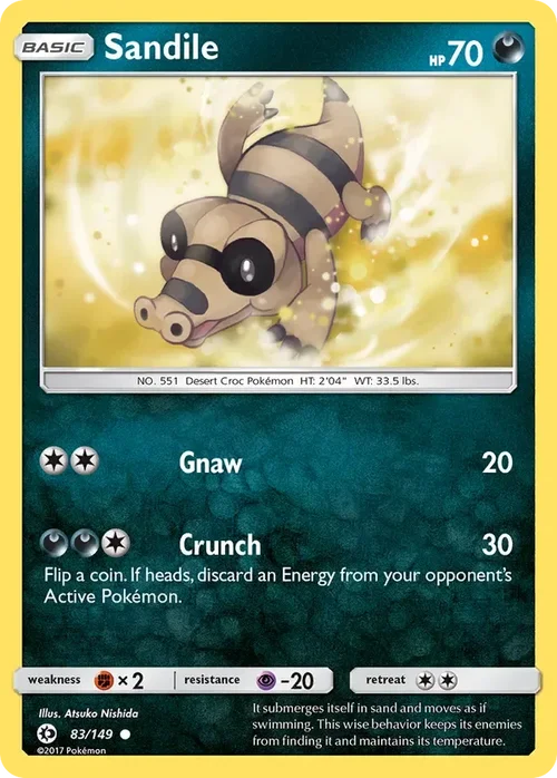 83/149 from Sun & Moon Base Common Pokemon Card