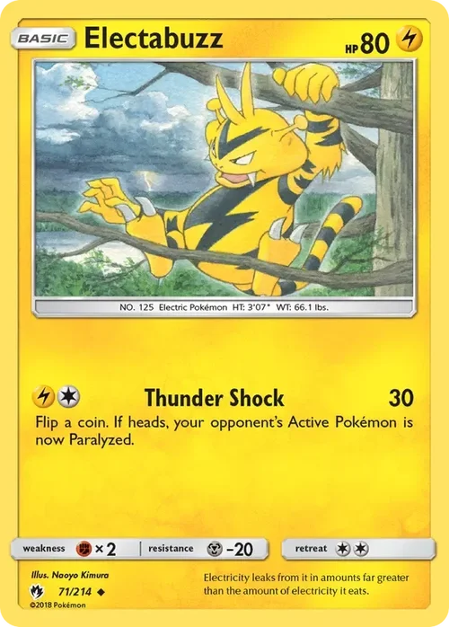 71/214 from Lost Thunder Uncommon Pokemon Card