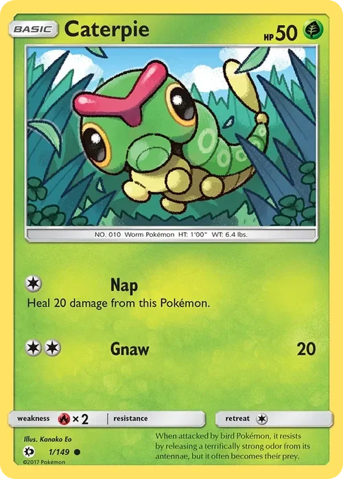 1/149 from Sun & Moon Base Common Pokemon Card