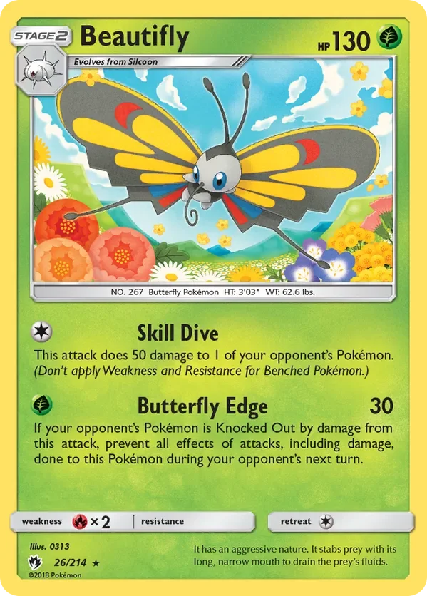 Card 26 Pokémon card from Lost Thunder set