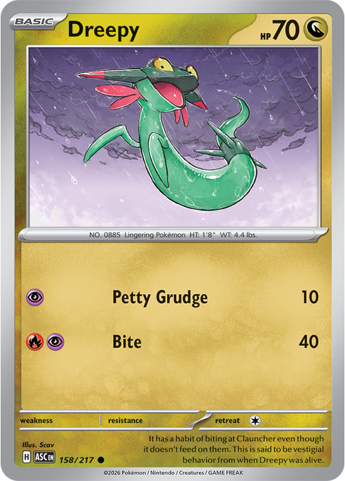 Pokemon Card 158 Pokémon card from Ascended Heroes
