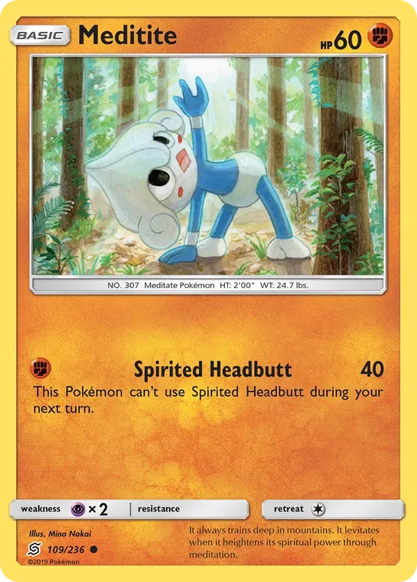 Card 109 Pokémon card from Unified Minds set