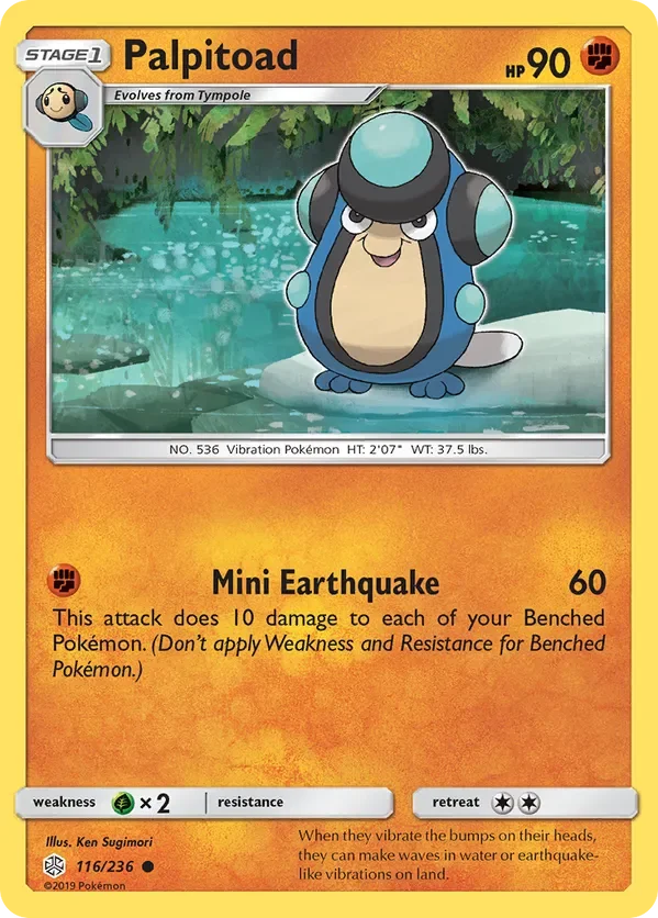 Card 116 Pokémon card from Cosmic Eclipse set