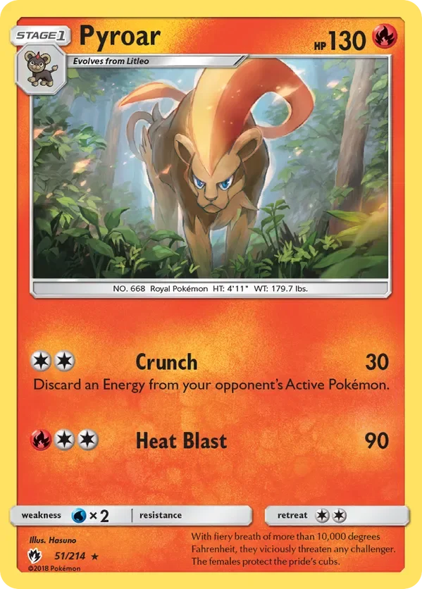 Card 51 Pokémon card from Lost Thunder set