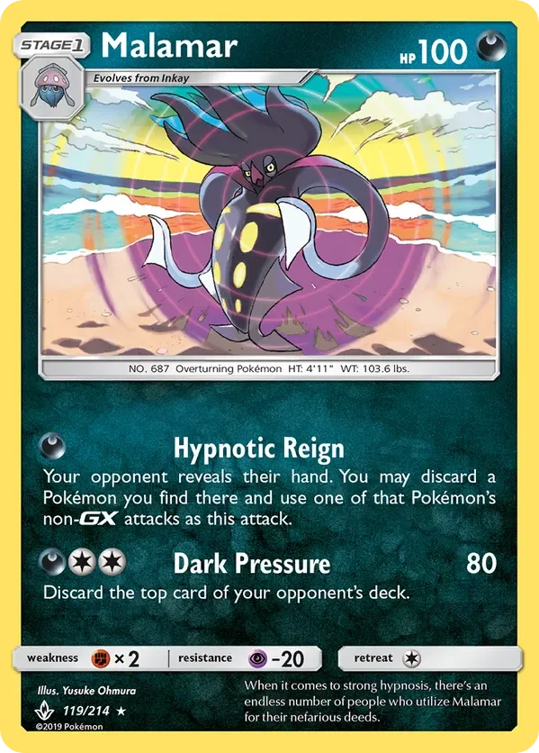 Card 119 Pokémon card from Unbroken Bonds set