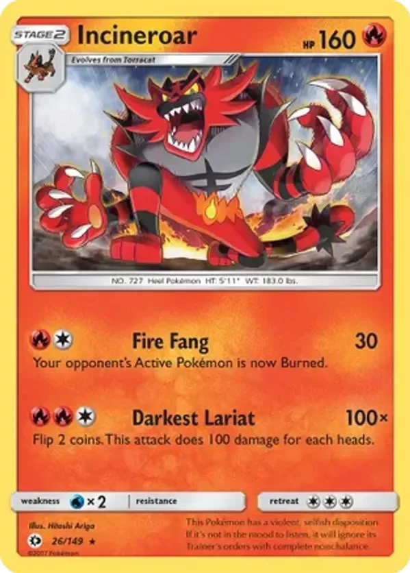 Card 26v2 Pokémon card from Sun & Moon set
