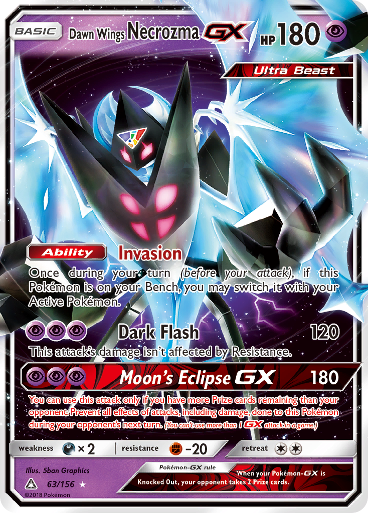 Card 63 Pokémon card from Ultra Prism set