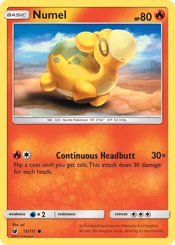 Card 13 Pokémon card from Crimson Invasion set