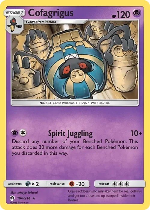 100/214 from Lost Thunder Rare Pokemon Card