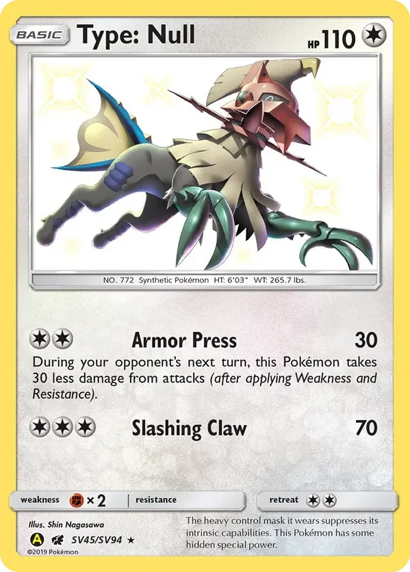 Card 45 Pokémon card from Hidden Fates set