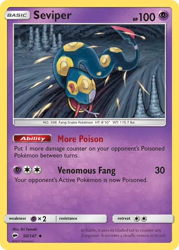 Burning Shadows 50 Pokémon card