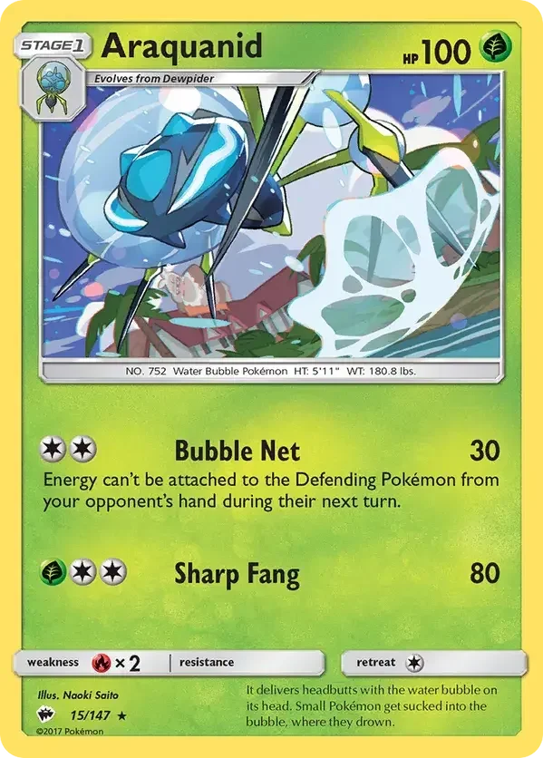 Burning Shadows 15 Pokémon card