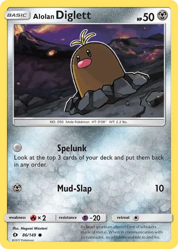 Card 86 Pokémon card from Sun & Moon set