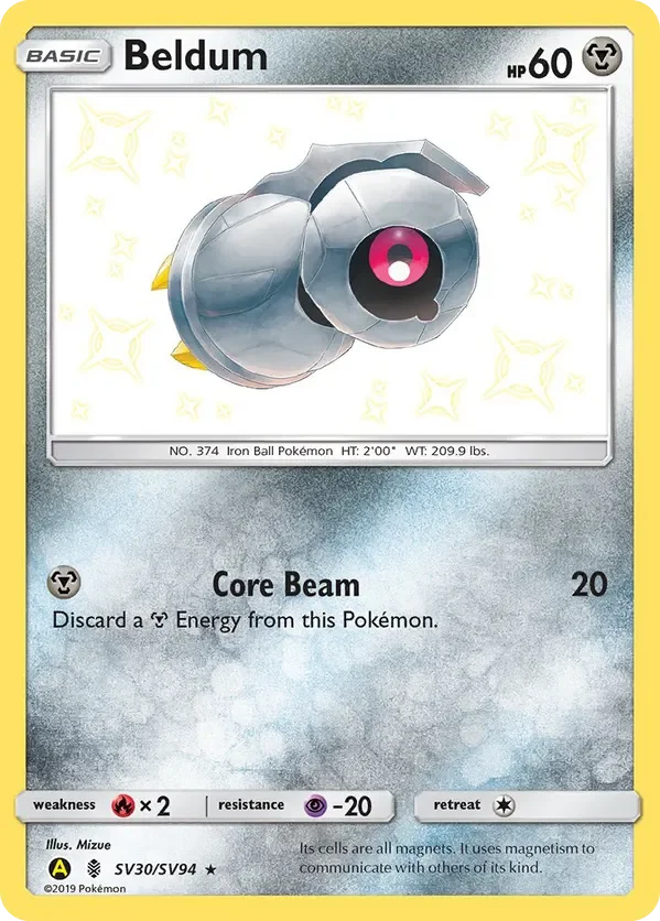 Card 30 Pokémon card from Hidden Fates set