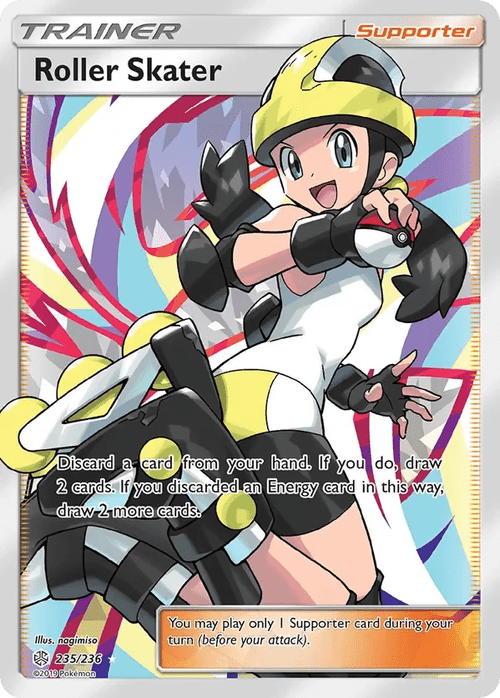 235/236 Roller Skater Full Art Ultra Rare Trainer Card