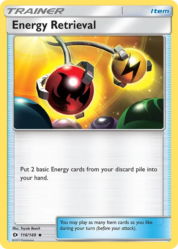 Card 116 Pokémon card from Sun & Moon set
