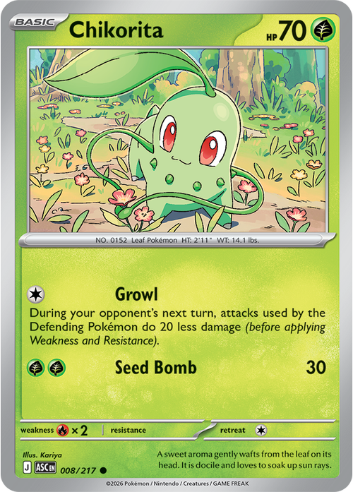 Pokemon Card 8 Pokémon card from Ascended Heroes
