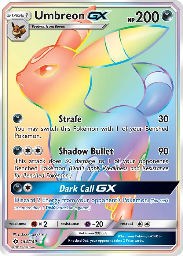 Card 154 Pokémon card from Sun & Moon set