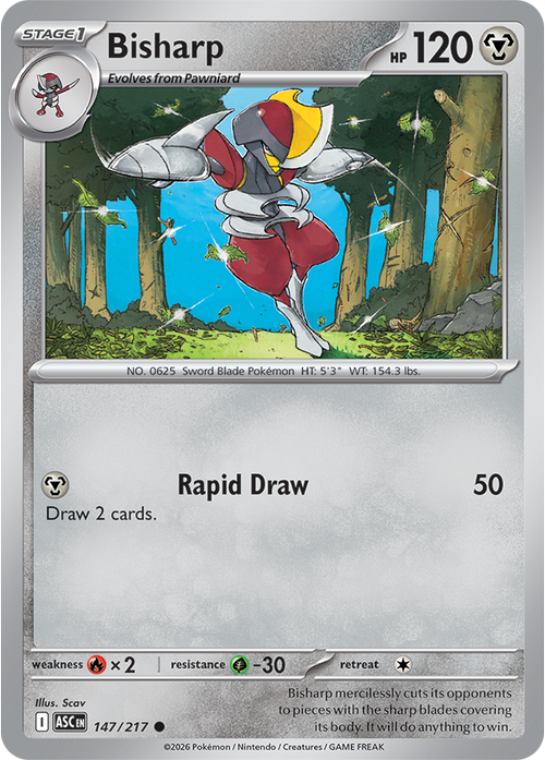 Pokemon Card 147 Pokémon card from Ascended Heroes