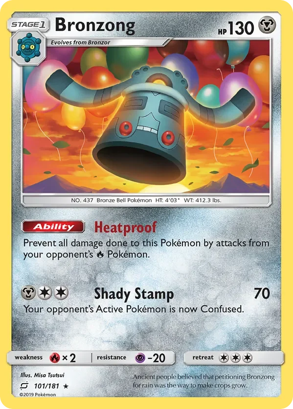 Card 101 Pokémon card from Team Up set