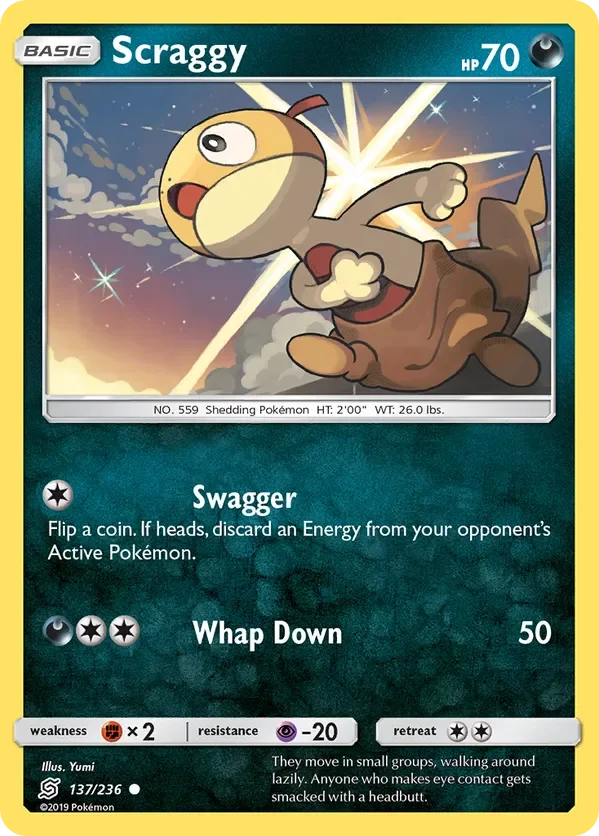 Card 137 Pokémon card from Unified Minds set