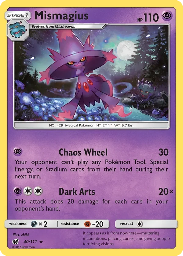 Card 40 Pokémon card from Crimson Invasion set
