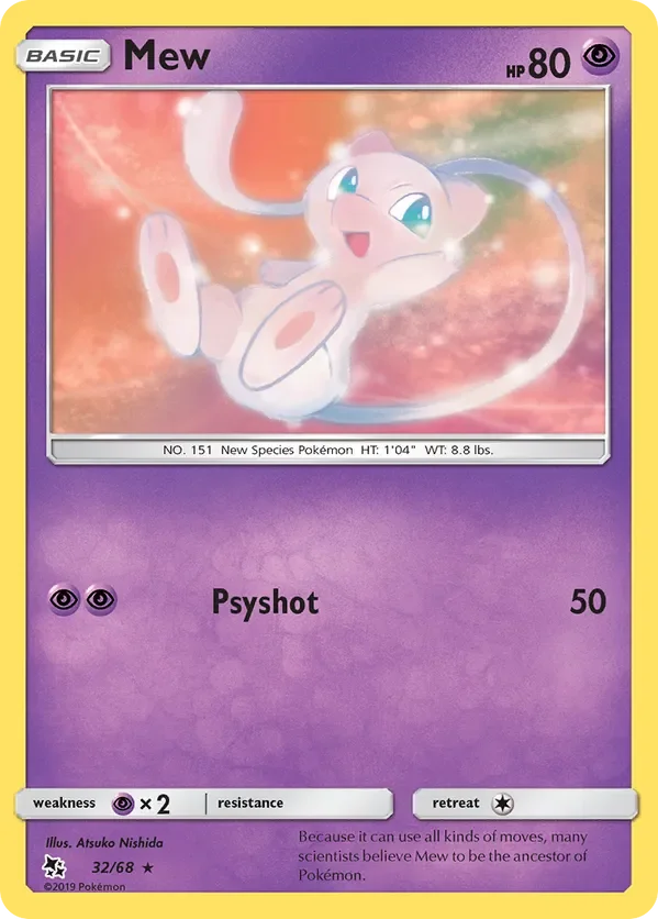 Card 32 Pokémon card from Hidden Fates set