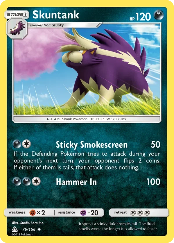 Card 76 Pokémon card from Ultra Prism set