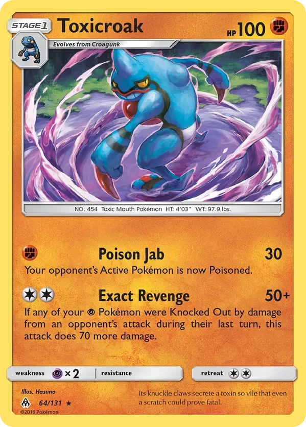 Card 64 Pokémon card from Forbidden Light set