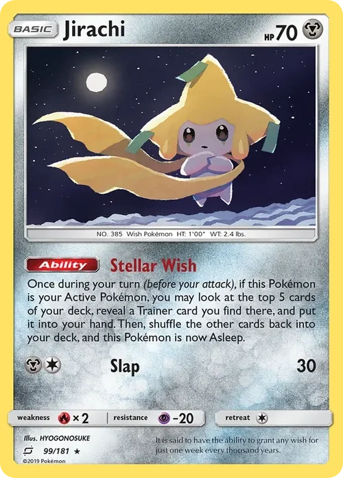 99/181 Jirachi Holo Rare Pokemon Card