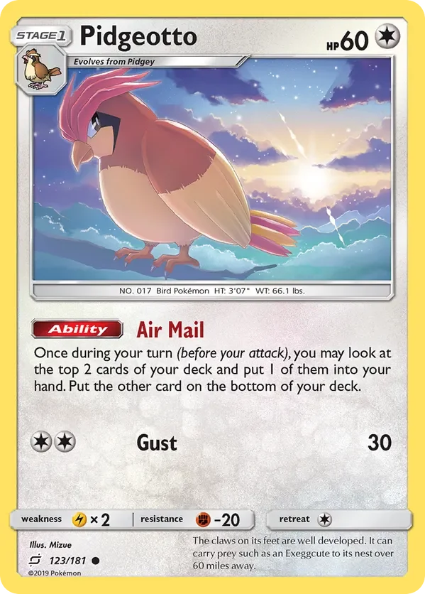 Card 123 Pokémon card from Team Up set