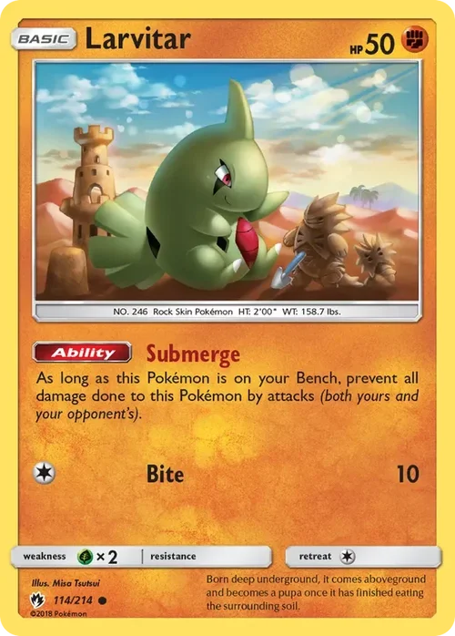 114/214 from Lost Thunder Common Pokemon Card