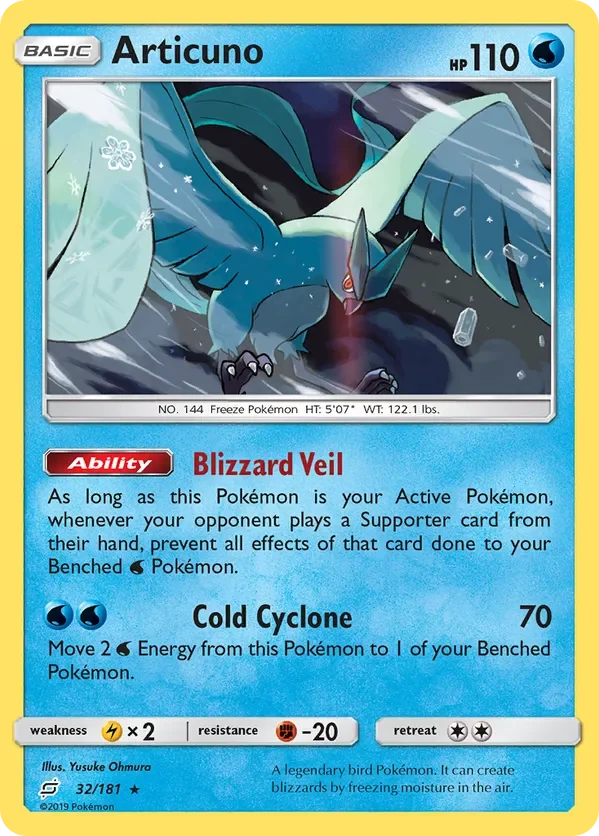 Card 32 Pokémon card from Team Up set