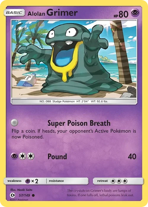 57/149 from Sun & Moon Base Common Pokemon Card