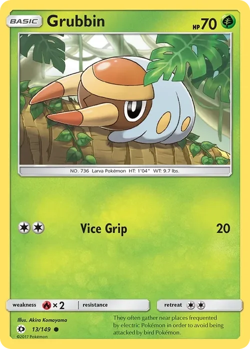 13/149 from Sun & Moon Base Common Pokemon Card