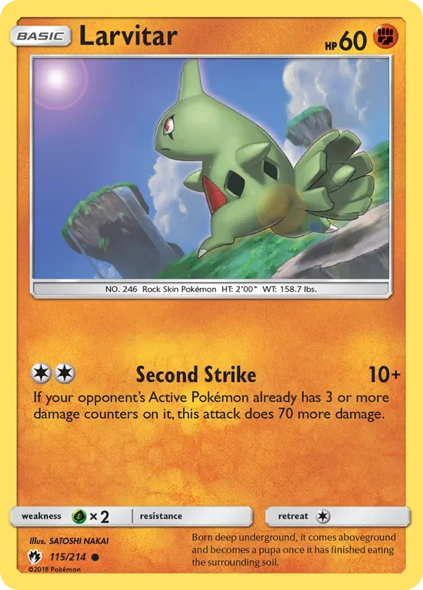 Card 115 Pokémon card from Lost Thunder set
