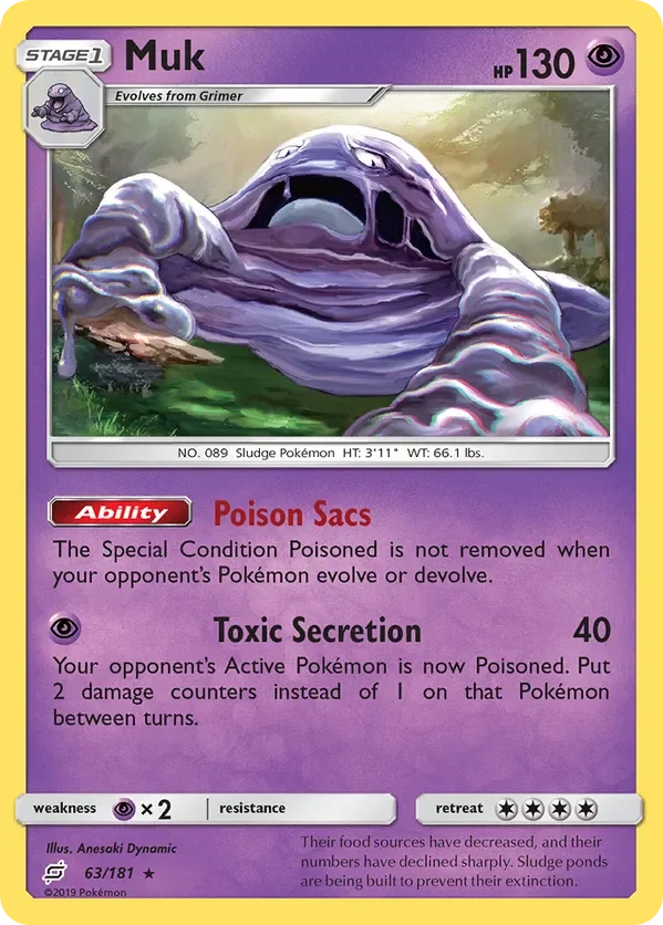 Card 63 Pokémon card from Team Up set