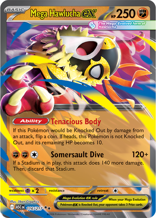 Pokemon Card 116 Pokémon card from Ascended Heroes