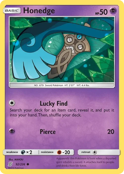 92/236 from Unified Minds Common Pokemon Card