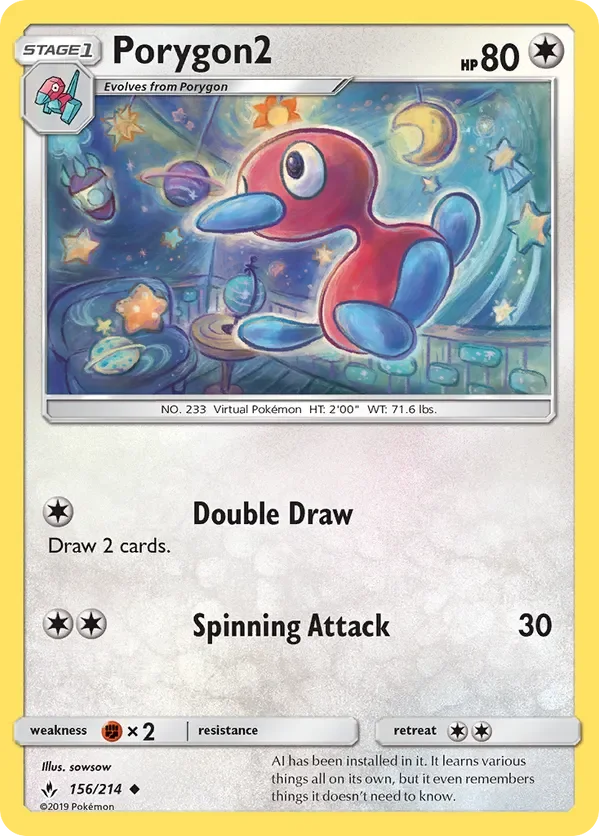 Card 156 Pokémon card from Unbroken Bonds set