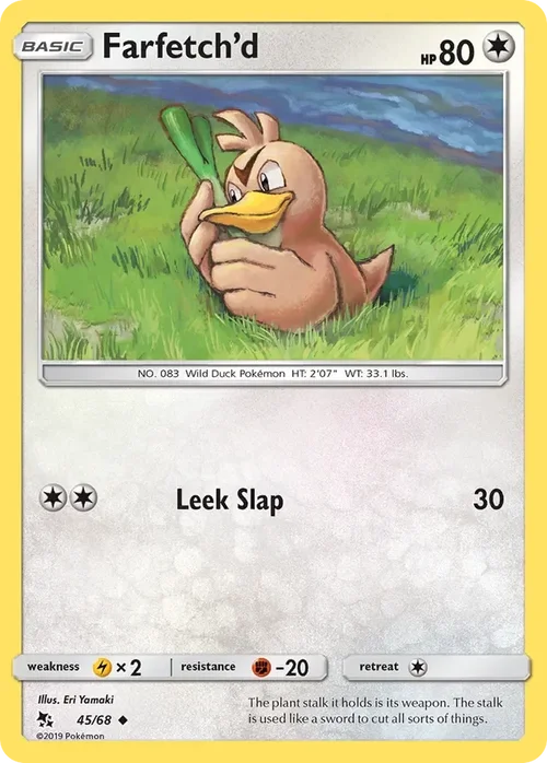 45/68 Farfetch'd Uncommon Pokemon Card