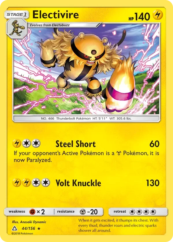 Card 44 Pokémon card from Ultra Prism set