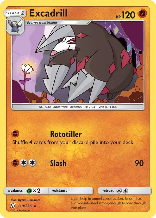 Card 119 Pokémon card from Unified Minds set