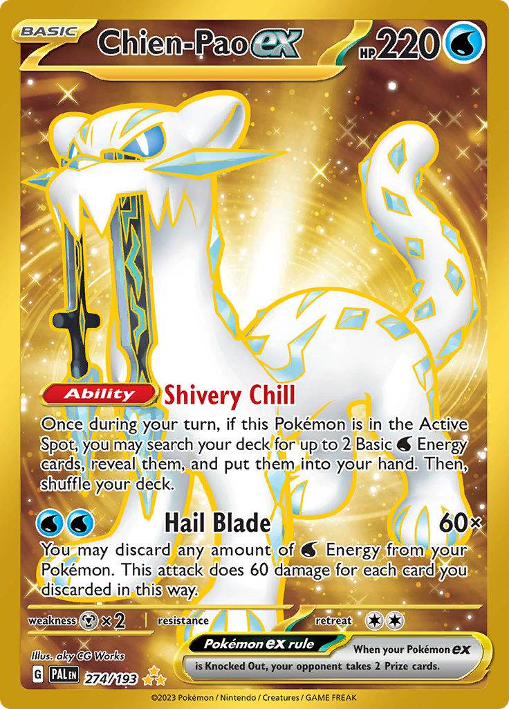 Chien Pat Pokemon card from Paldea Evolved set