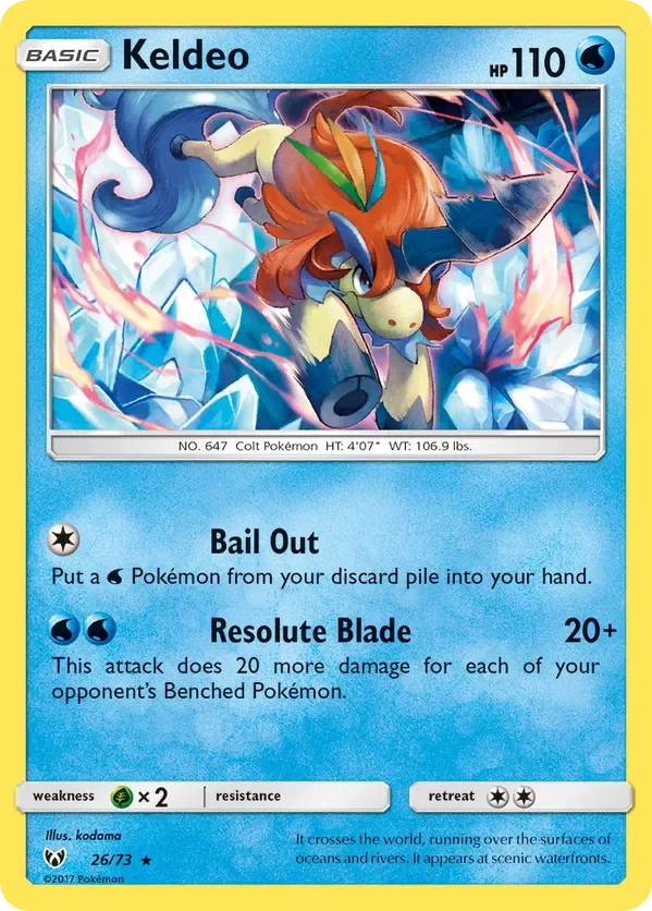 Card 26 Pokémon card from Shining Legends set