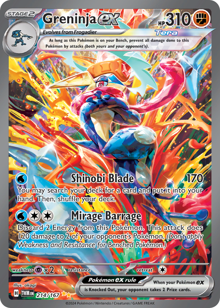 Twilight Masquerade Greninja ex 214 SIR