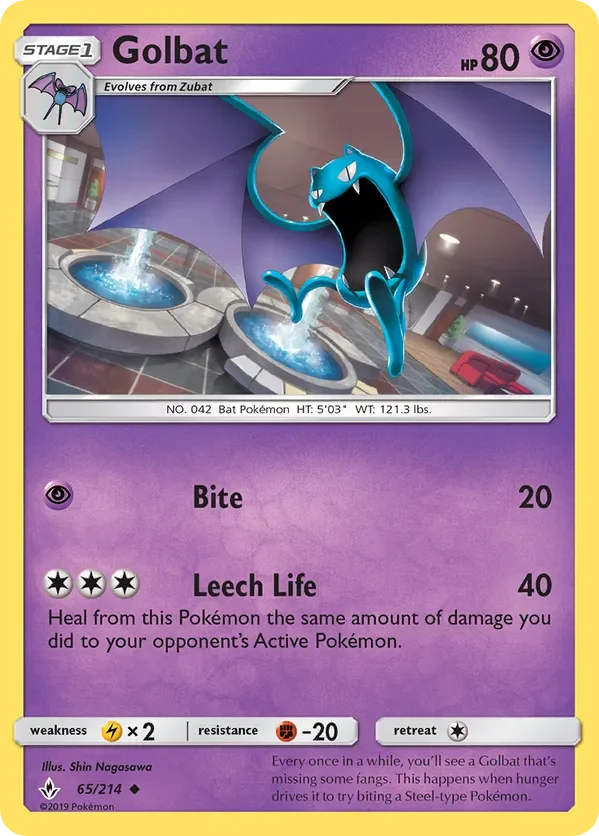 Card 65 Pokémon card from Unbroken Bonds set